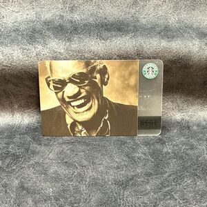 STARBUCKS CARD 2004 "RAY CHARLES" RARE OLD LOGO